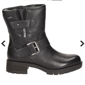 ClarksReunite GO GTX Womens Casual Boots Black waterproof Leather 5.5 Gore-Tex
